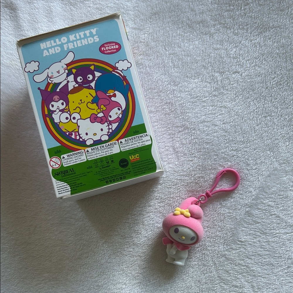 Hello Kitty and Friends Exclusive Flocked Collection Keychain -My Melody